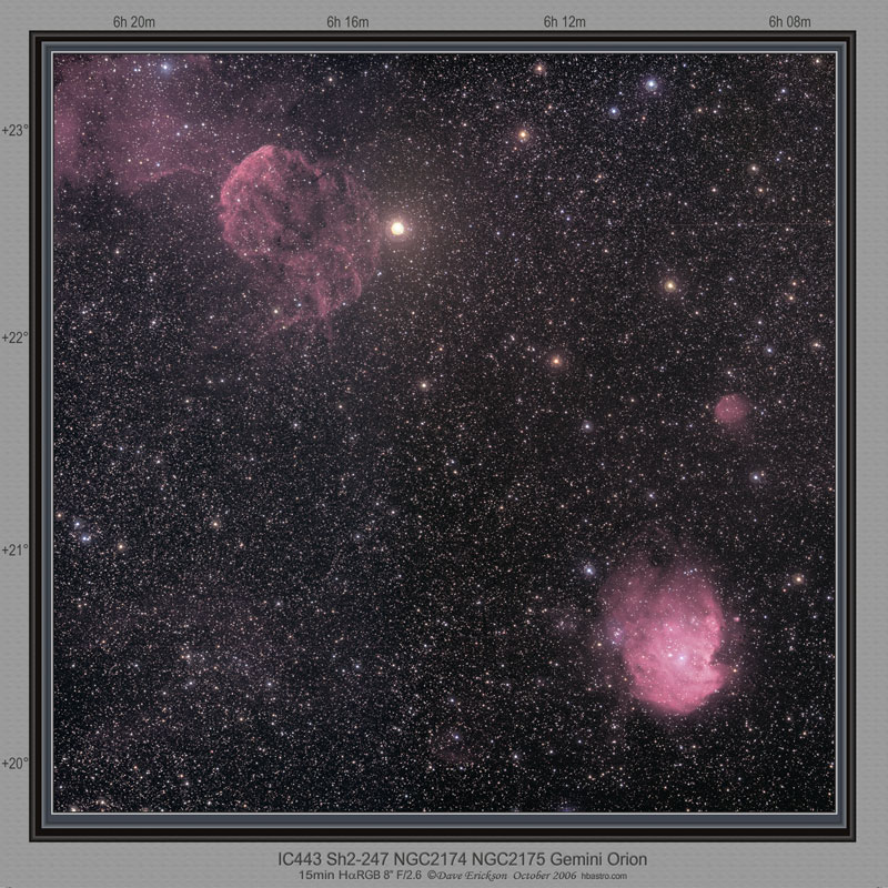 IC443 Sh2-247 NGC2174 NGC2175 